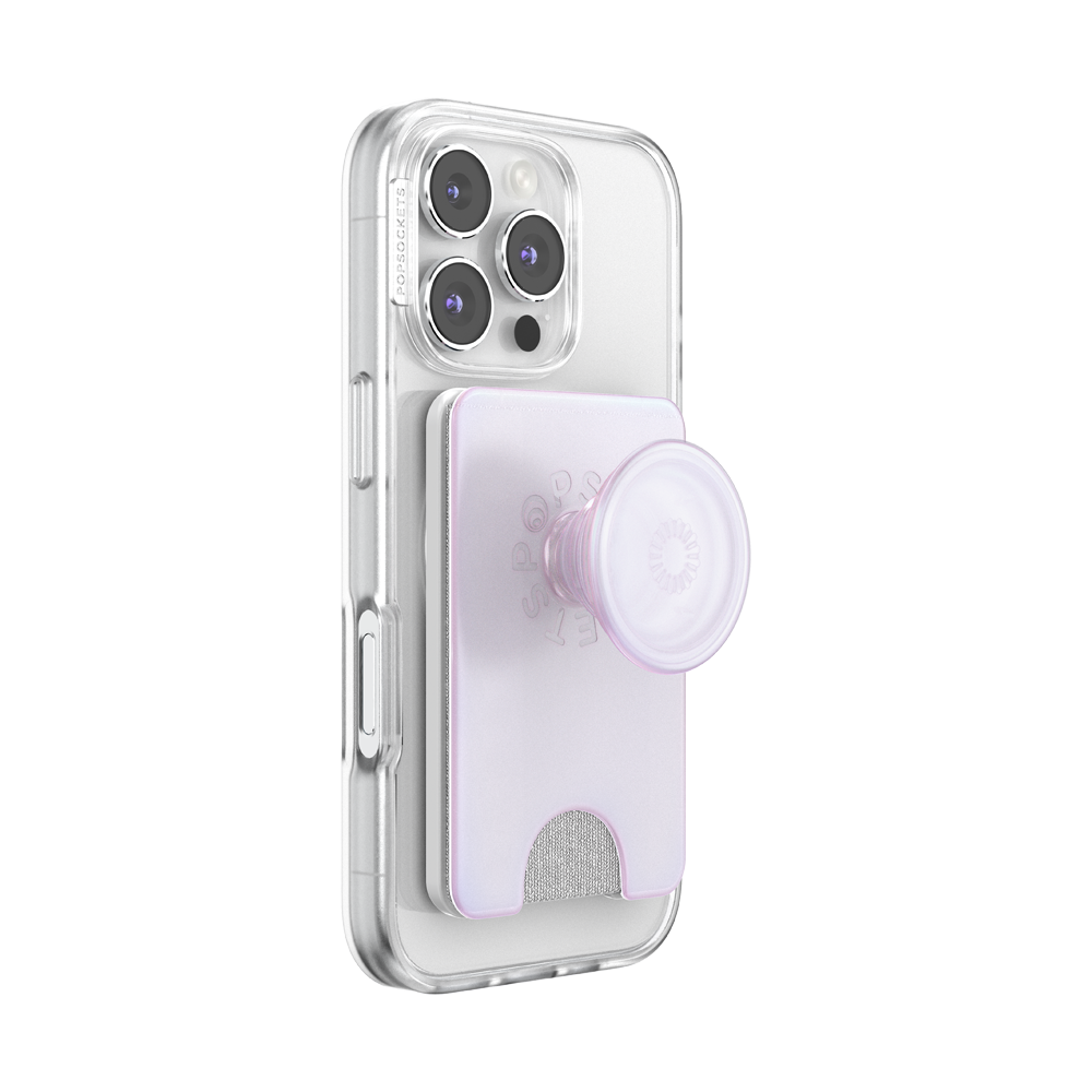 Opalescent White — MagSafe Kick-Out PopWallet+ & Stand - US 51346
