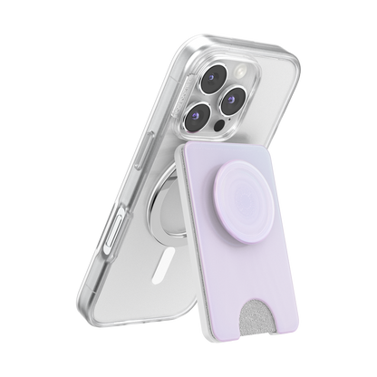 Opalescent White — MagSafe Kick-Out PopWallet+ & Stand - US 51346