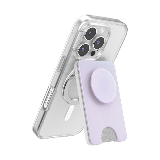 Opalescent White — MagSafe Kick-Out PopWallet+ & Stand - US 51346