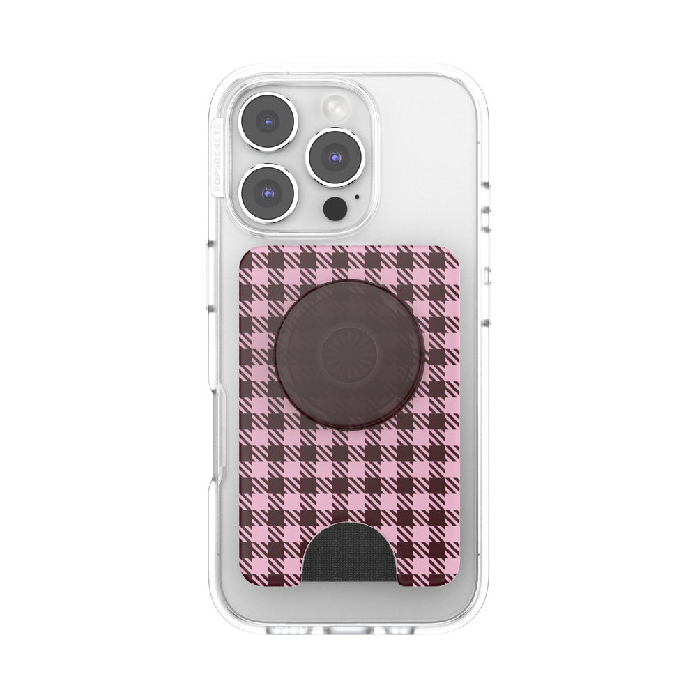 Black Cherry Gingham — MagSafe PopWallet+ - US 75910
