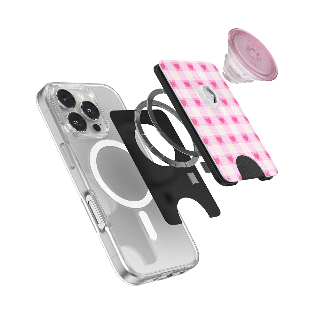 Blush Gingham — MagSafe PopWallet+ - US 09004