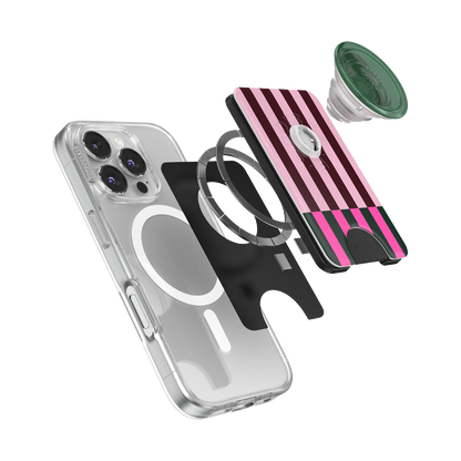 Pop of Pink Stripe — MagSafe PopWallet+ - US 05534