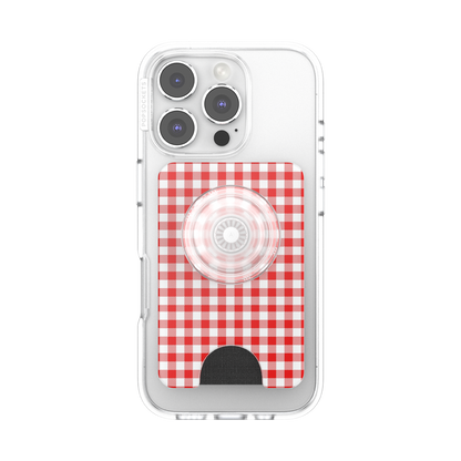 Red Gingham — MagSafe PopWallet+ - US 04765