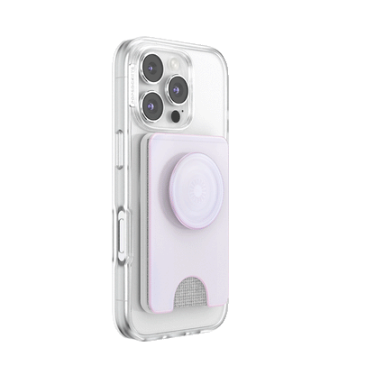 Opalescent White — MagSafe Kick-Out PopWallet+ & Stand - US 38980