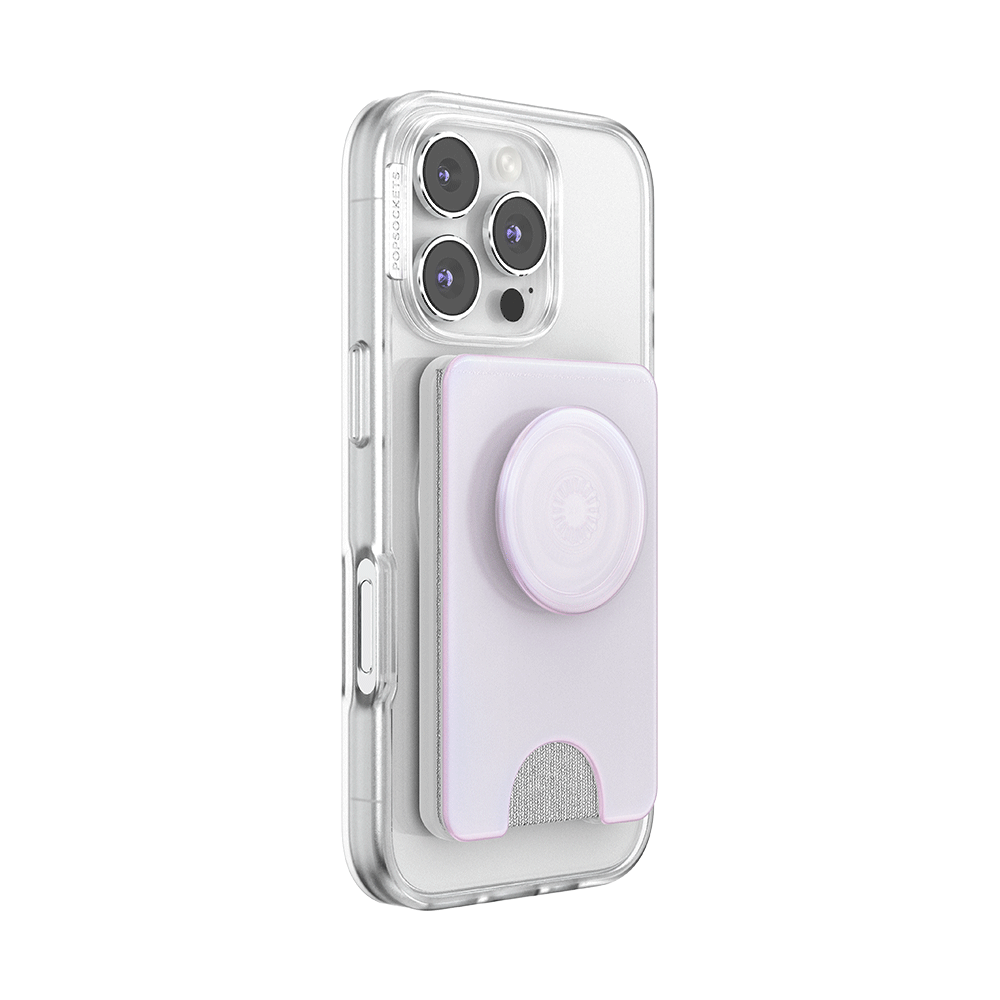 Opalescent White — MagSafe Kick-Out PopWallet+ & Stand - US 01514