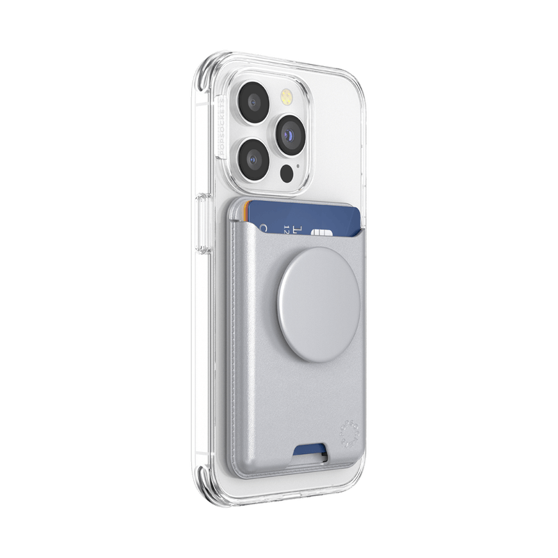 Silver — Softgoods MagSafe PopWallet+ - US 26740