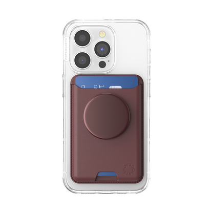 Aluminum Oxblood — Softgoods MagSafe PopWallet+ - US 22666