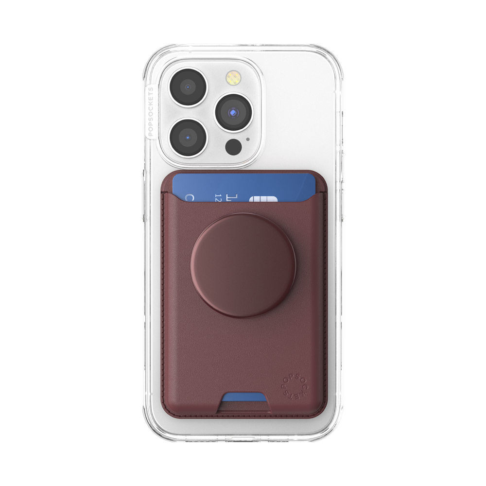 Aluminum Oxblood — Softgoods MagSafe PopWallet+ - US 63926