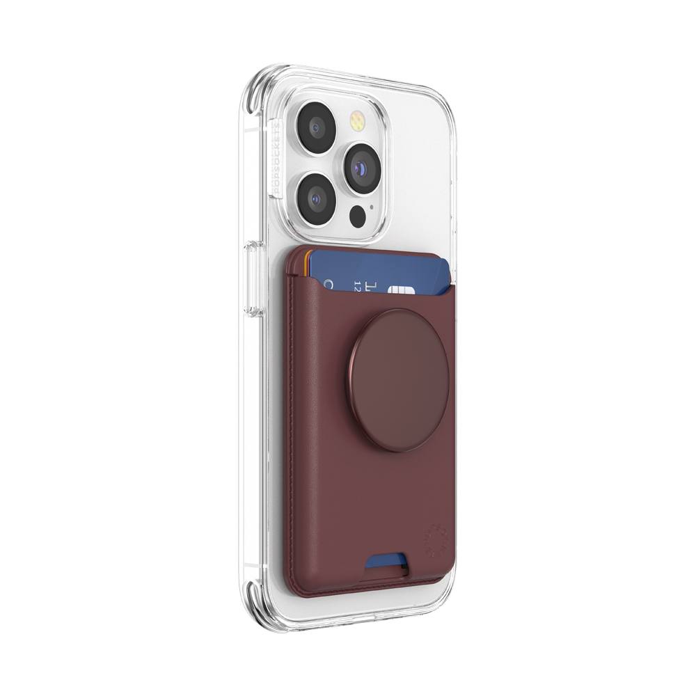 Aluminum Oxblood — Softgoods MagSafe PopWallet+ - US 87017