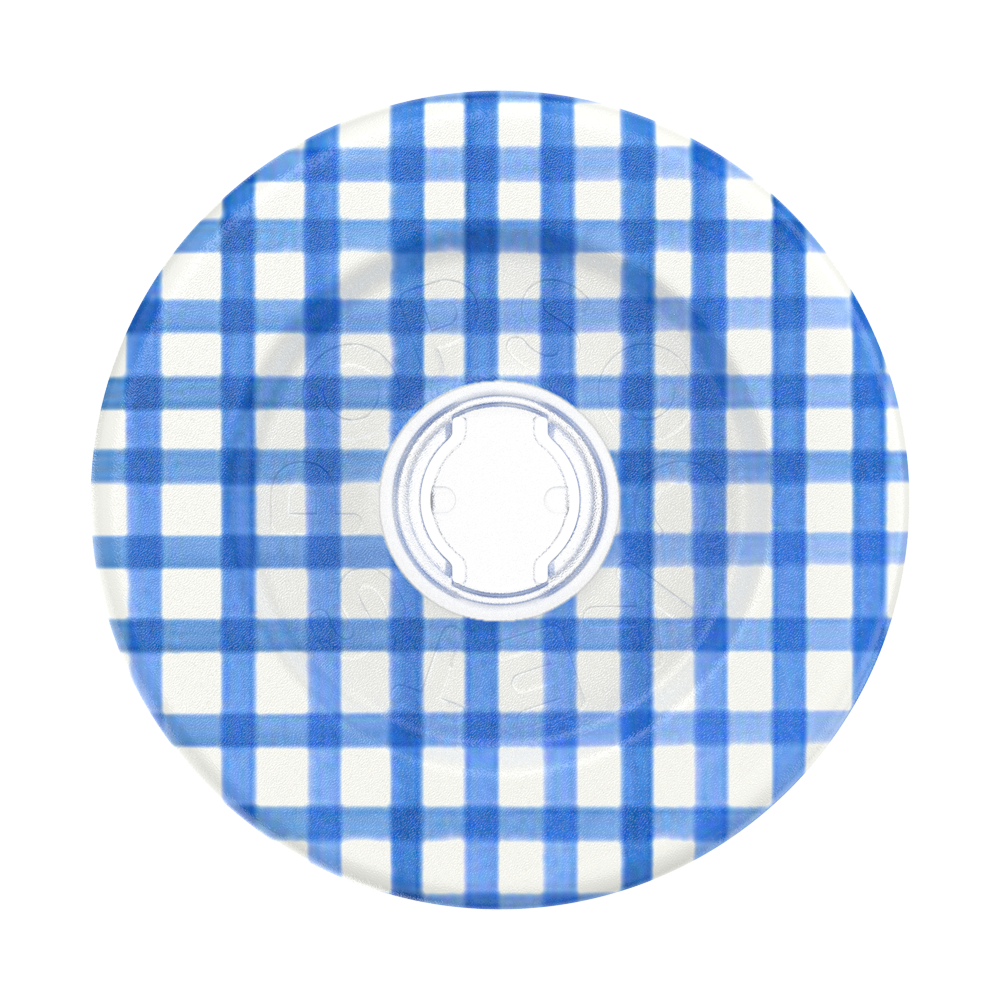 Gingham Blue —  MagSafe Round Base - US 10599