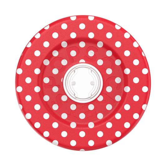 Polkadot Red —  MagSafe Round Base - US 97464