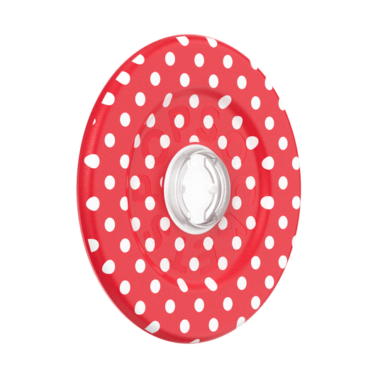 Polkadot Red —  MagSafe Round Base - US 47488