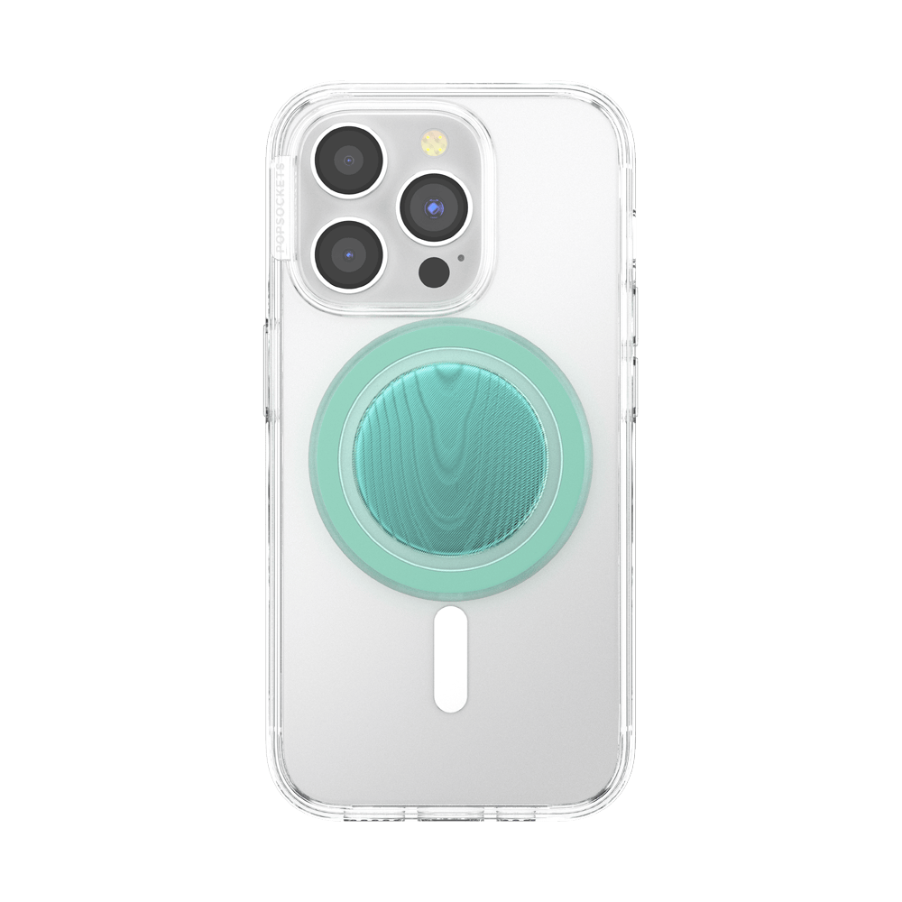 Aluminum Moire Turquoise — MagSafe PopGrip - US 98402