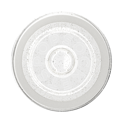 Clear Glitter Silver — MagSafe Round Base - US 37930