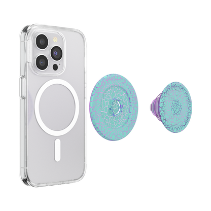 Crackle Reef Printed Sugar Plum — MagSafe PopGrip - US 64443
