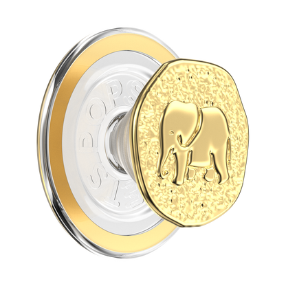 Enamel Elephant Token — MagSafe PopGrip - US 07130
