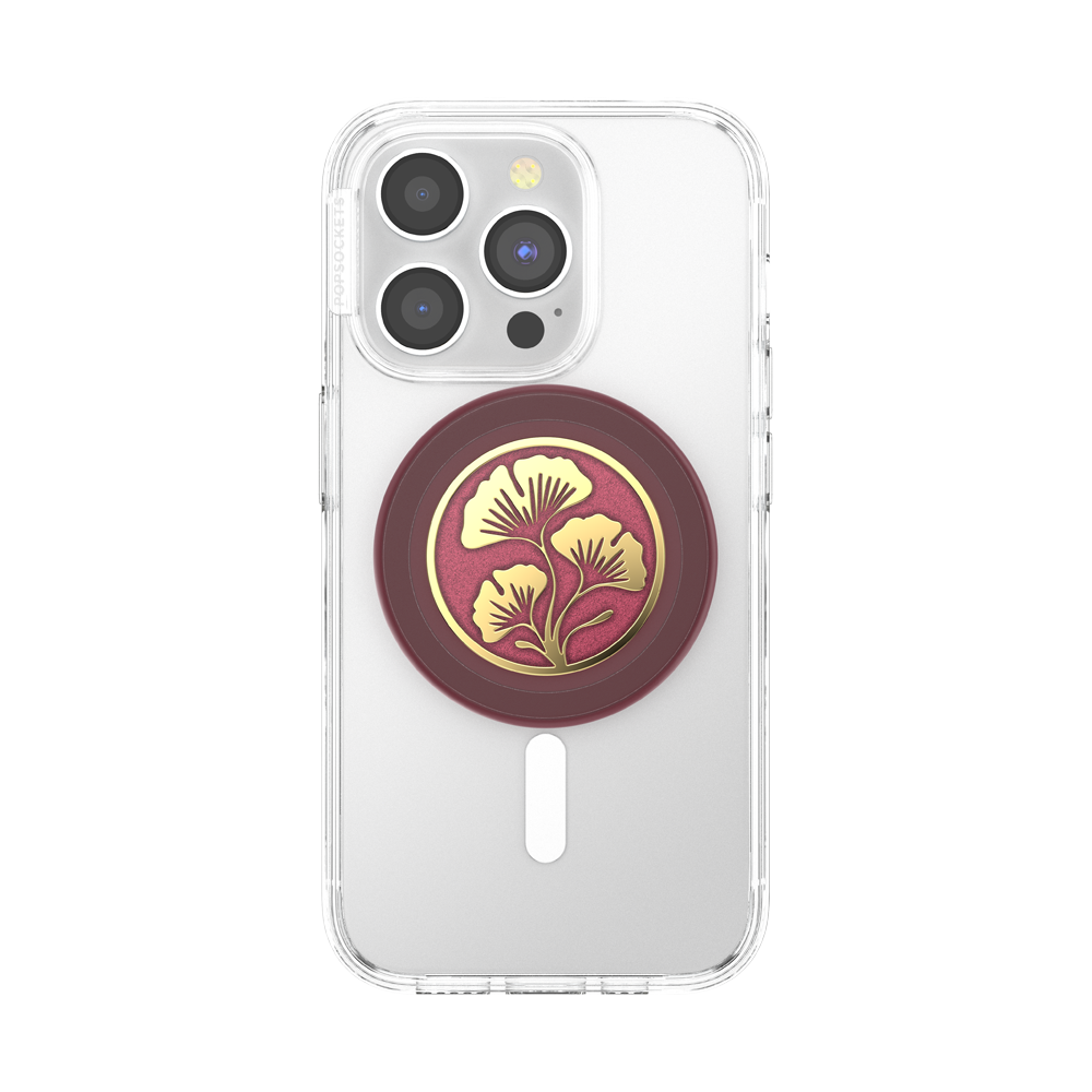 Enamel Ginkgo Oxblood — MagSafe PopGrip - US 34043