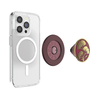Enamel Ginkgo Oxblood — MagSafe PopGrip - US 13365