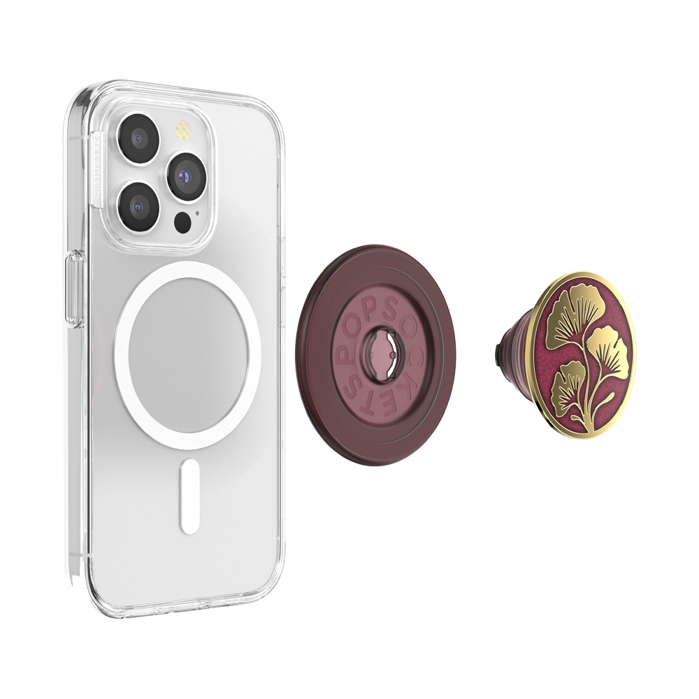 Enamel Ginkgo Oxblood — MagSafe PopGrip - US 82013