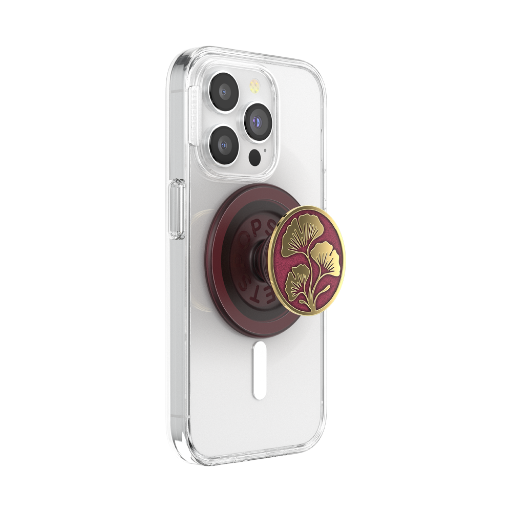 Enamel Ginkgo Oxblood — MagSafe PopGrip - US 33880
