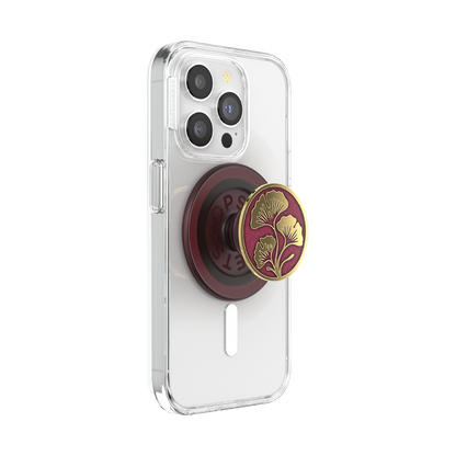 Enamel Ginkgo Oxblood — MagSafe PopGrip - US 13365