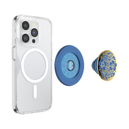 Enamel Lace Blue Vermeer — MagSafe PopGrip - US 09420
