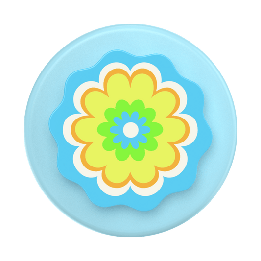 Molded Flower Kaleidoscope Blue — MagSafe PopGrip - US 92219