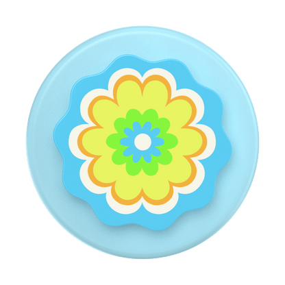 Molded Flower Kaleidoscope Blue — MagSafe PopGrip - US 52445