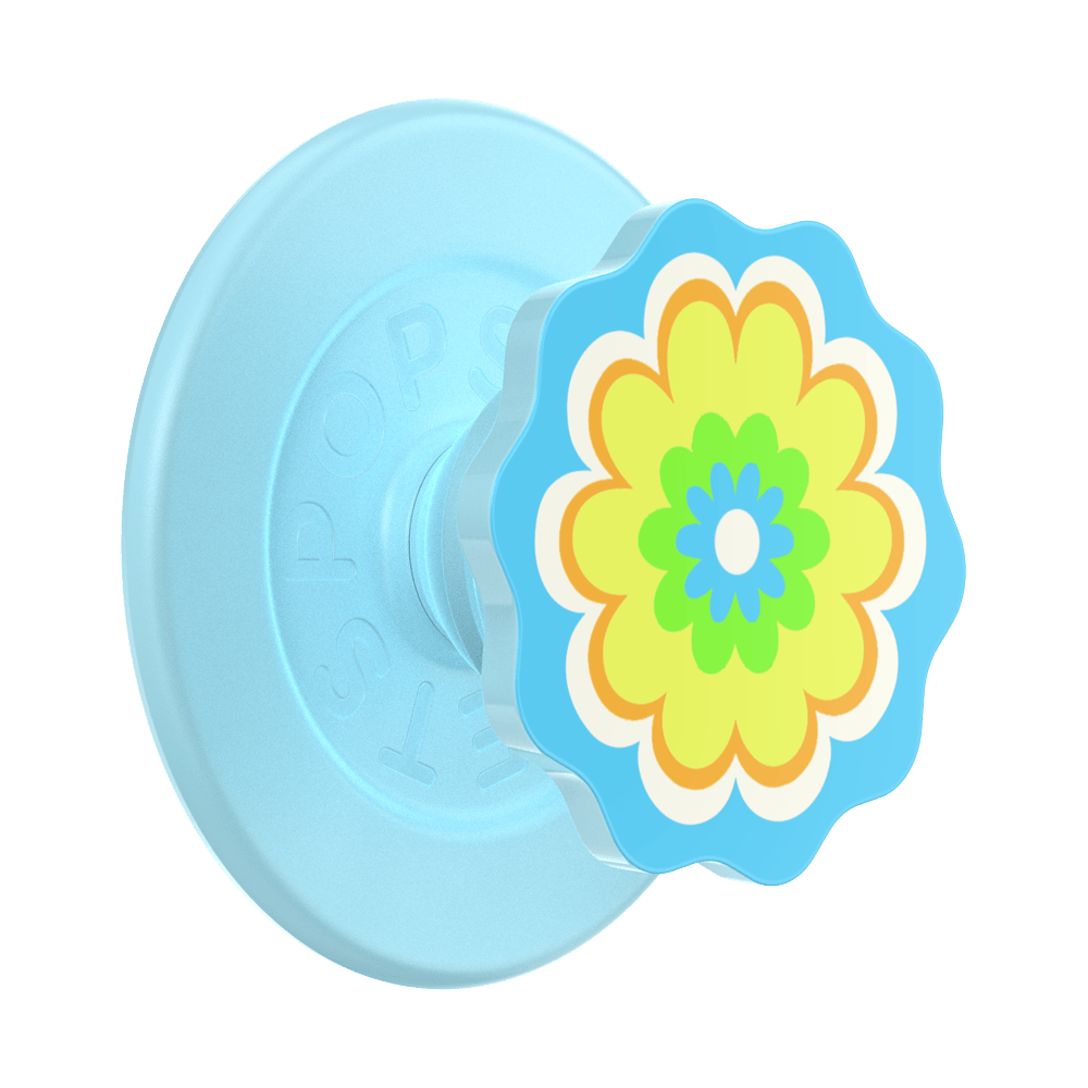 Molded Flower Kaleidoscope Blue — MagSafe PopGrip - US 52445
