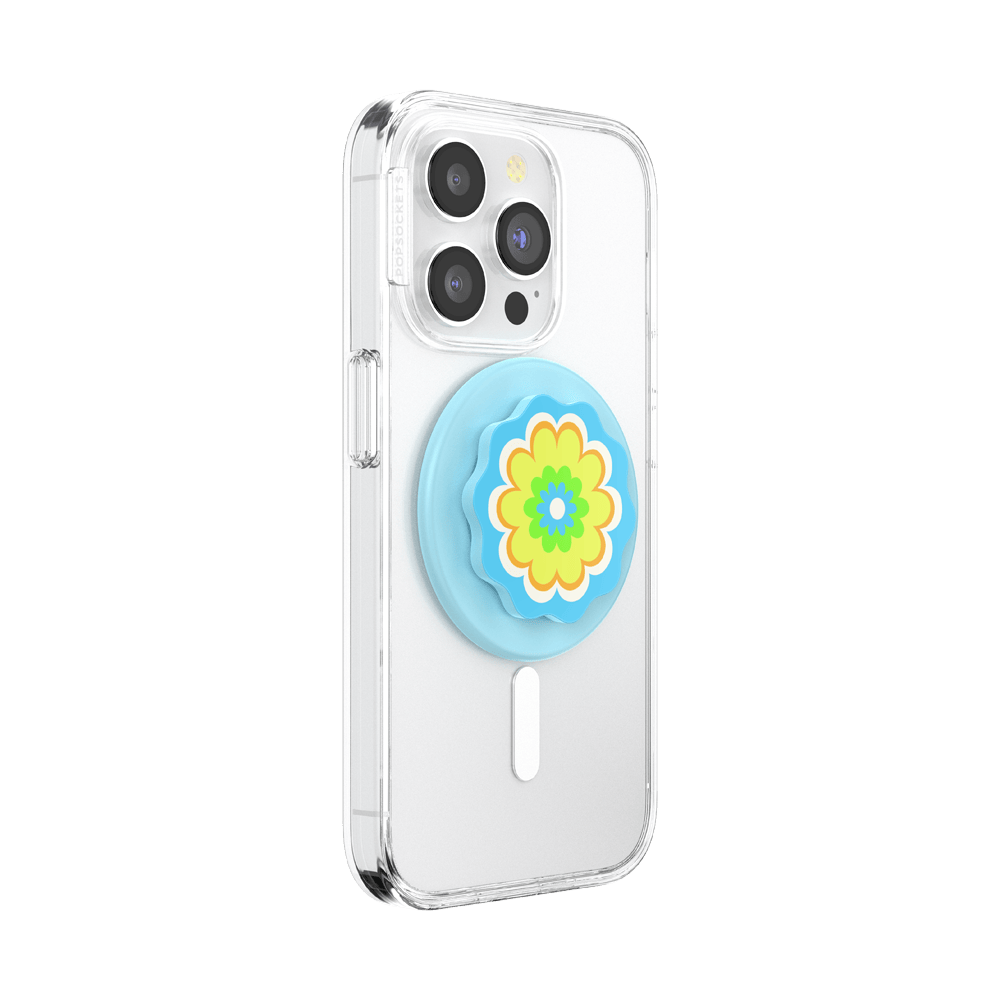 Molded Flower Kaleidoscope Blue — MagSafe PopGrip - US 52445
