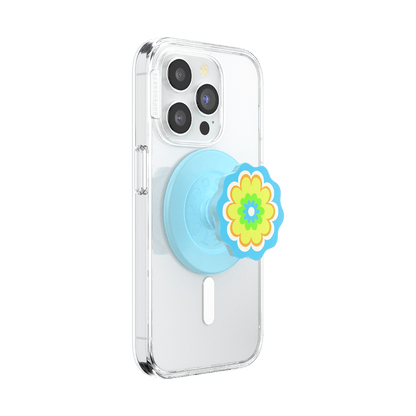 Molded Flower Kaleidoscope Blue — MagSafe PopGrip - US 15973
