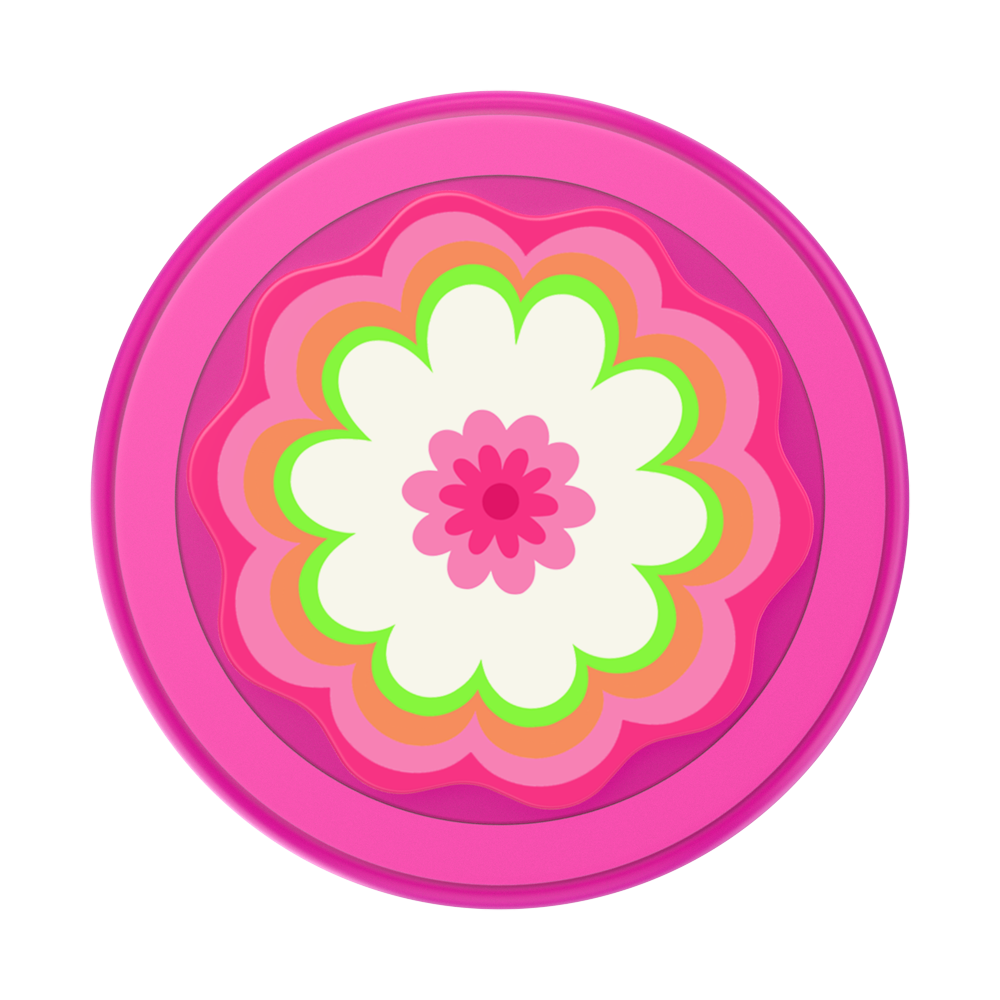 Molded Flower Kaleidoscope Pink — MagSafe PopGrip - US 39313