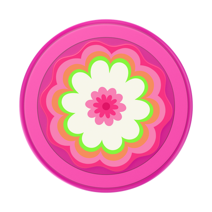 Molded Flower Kaleidoscope Pink — MagSafe PopGrip - US 30605