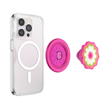 Molded Flower Kaleidoscope Pink — MagSafe PopGrip - US 16875