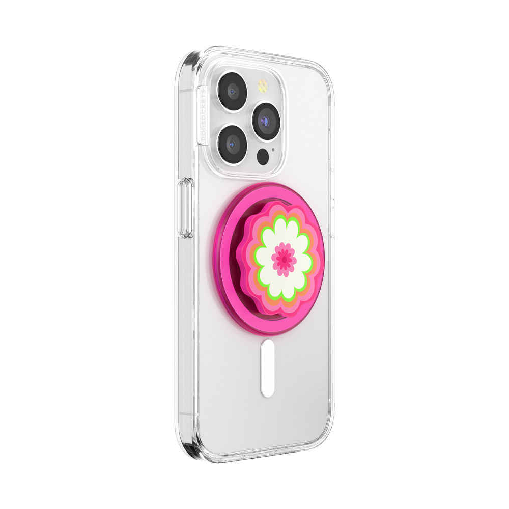 Molded Flower Kaleidoscope Pink — MagSafe PopGrip - US 06015