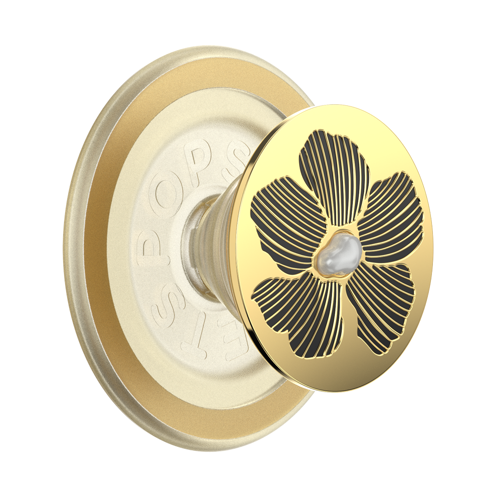 Enamel Mae Flower with Pearl — MagSafe PopGrip - US 33514