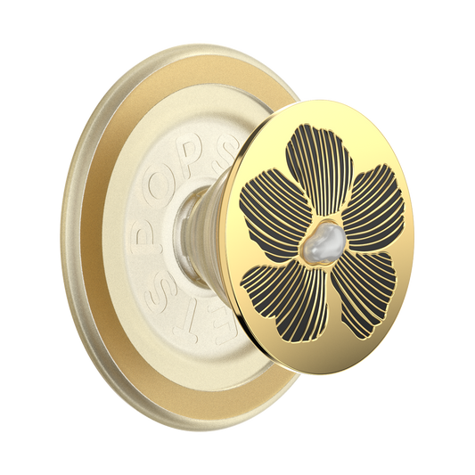 Enamel Mae Flower with Pearl — MagSafe PopGrip - US 05682