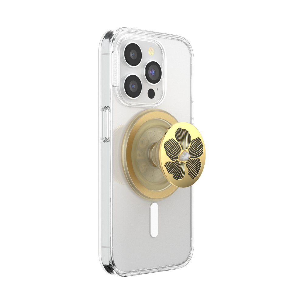 Enamel Mae Flower with Pearl — MagSafe PopGrip - US 76548