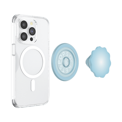Molded Flower Blue Sigh — MagSafe PopGrip - US 82497