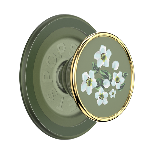 Enamel Floral Relief — MagSafe PopGrip - US 51770