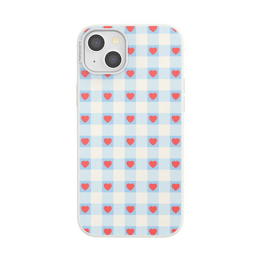 Berry Sweet Gingham — iPhone 15 Plus MagSafe Case - US 03181