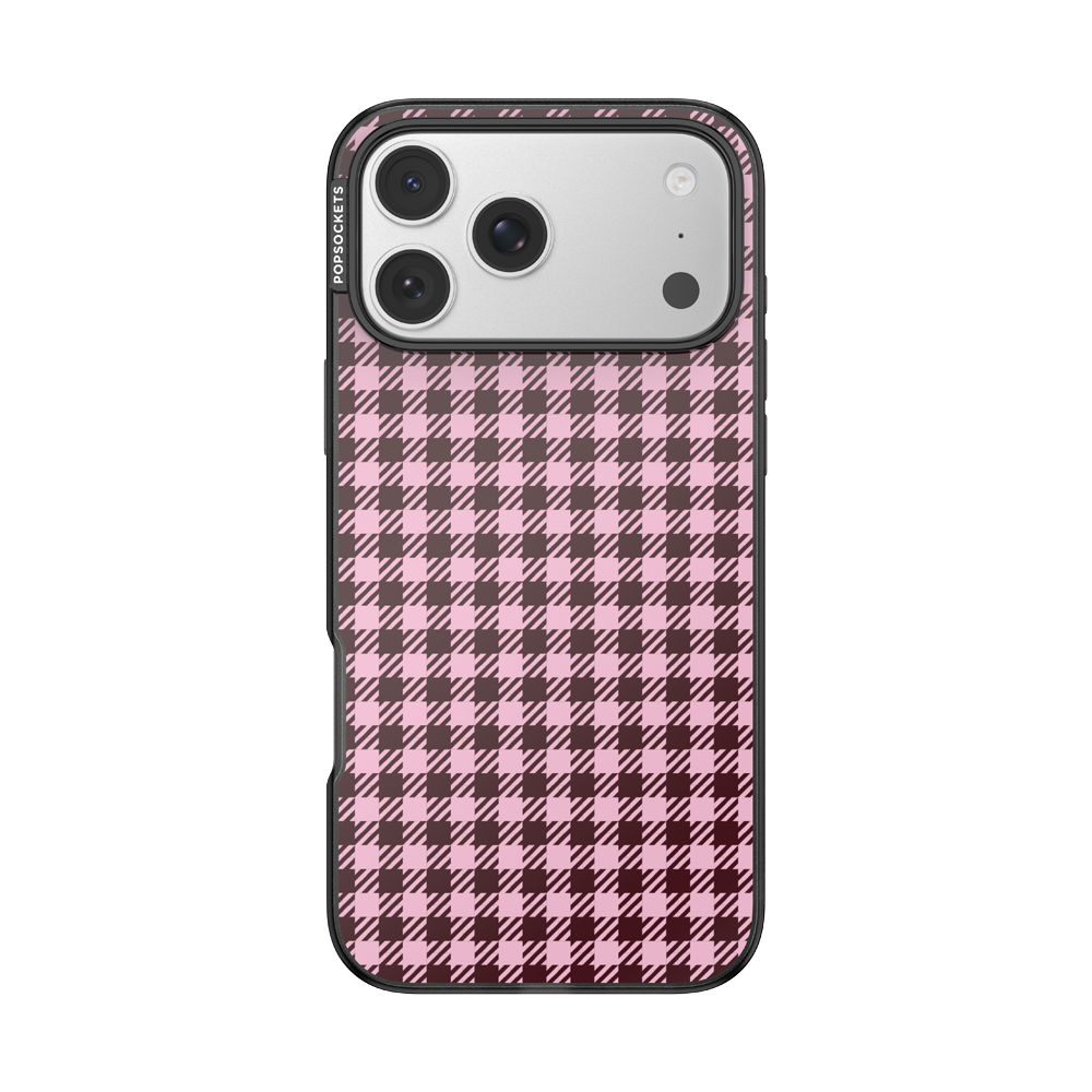 Black Cherry Gingham — iPhone 17 Pro Max MagSafe Case - US 09036