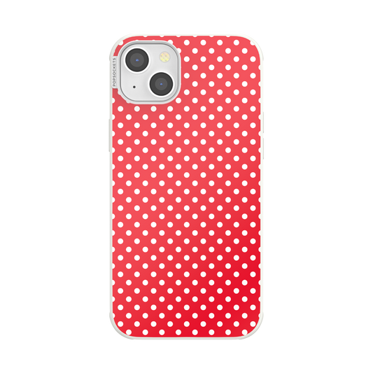 Cherry Red Polka Dot — iPhone 14 Plus MagSafe Case - US 09977