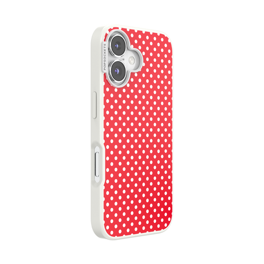 Cherry Red Polka Dot — iPhone 16 MagSafe Case - US 88221