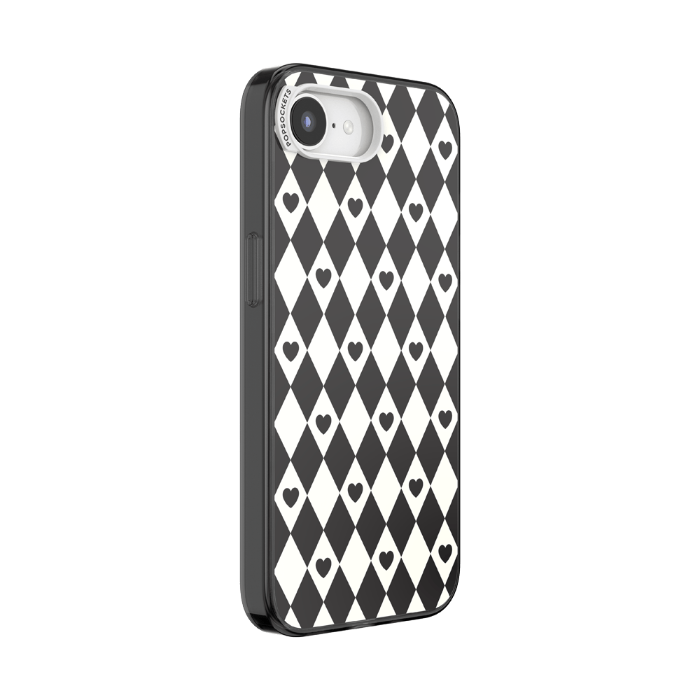 Harlequin Hearts Black  — iPhone 17e/16e MagSafe Case - US 31880