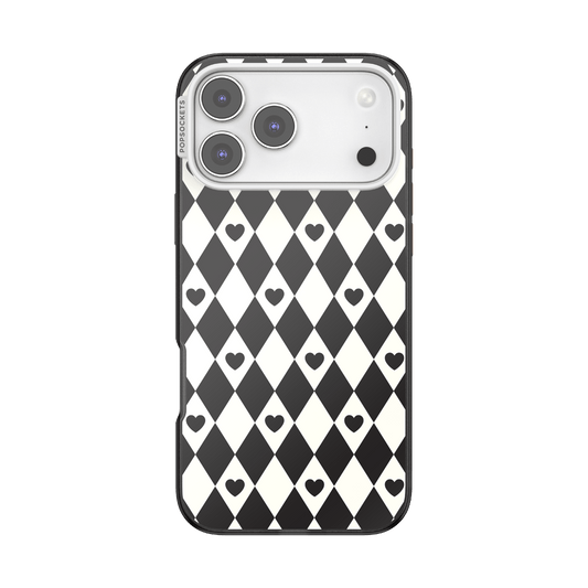 Harlequin Hearts Black — iPhone 17 Pro Max MagSafe Case - US 58239