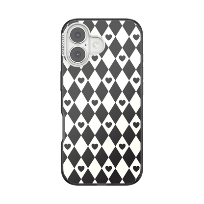 Harlequin Hearts Black — iPhone 17 MagSafe Case - US 26363