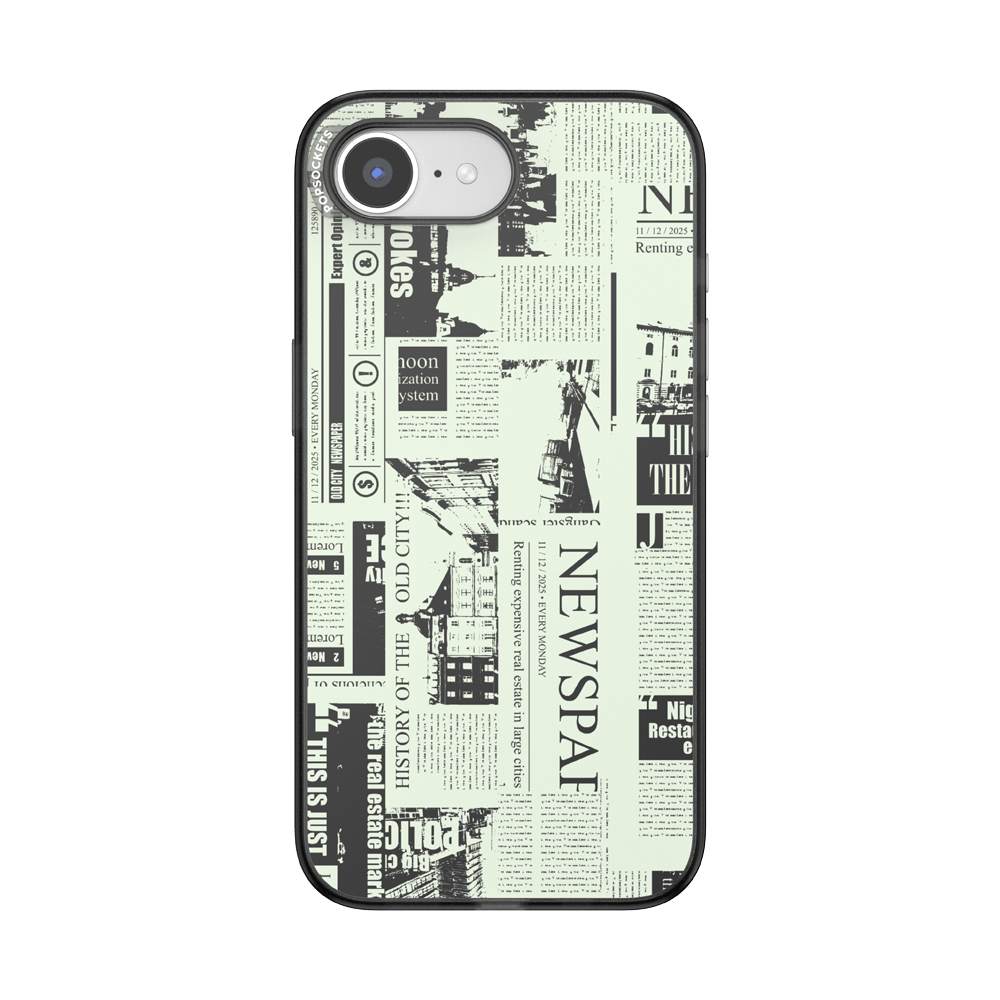 Hot off the Press Black — iPhone 17e/16e MagSafe Case - US 91563