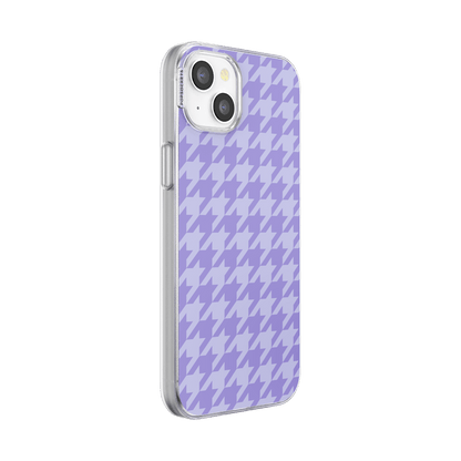 Lilac Houndstooth — iPhone 15 Plus MagSafe Case - US 04829