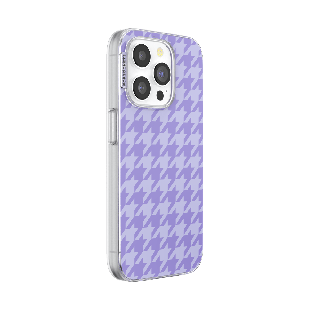 Lilac Houndstooth — iPhone 15 Pro MagSafe Case - US 87808